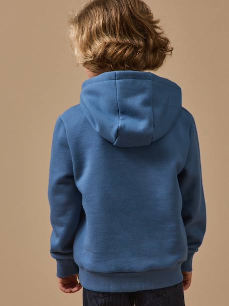 Sweat à capuche bleu - vertbaudet enfant 