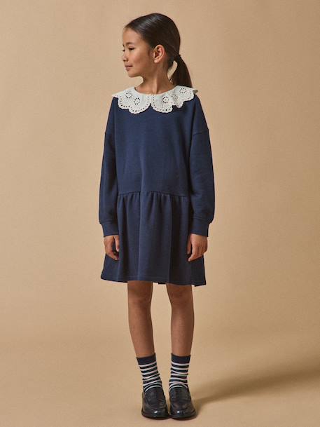 Robe col XL marine - vertbaudet enfant 