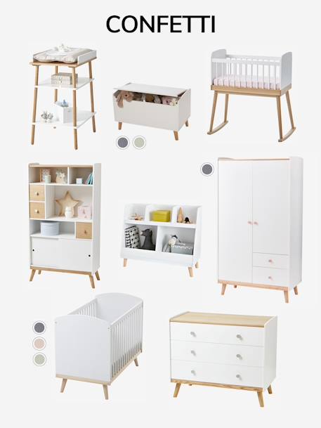 Meuble de rangement LIGNE CONFETTI blanc - vertbaudet enfant 