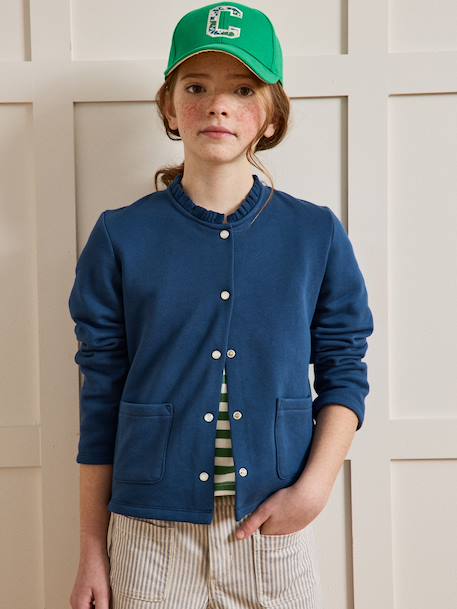 Cardigan molleton marine - vertbaudet enfant 