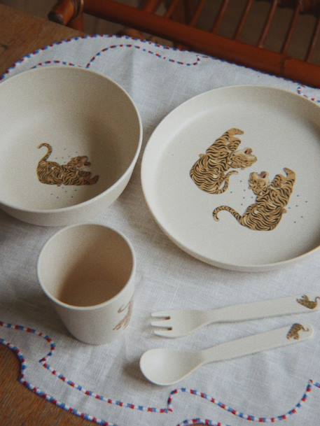 KONGES eetset beige+rozen - vertbaudet enfant 