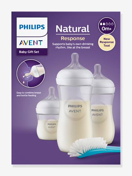 Philips Avent set van 3 babyflessen blauw - vertbaudet enfant 