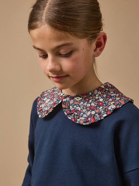 Sweat col Claudine marine - vertbaudet enfant 