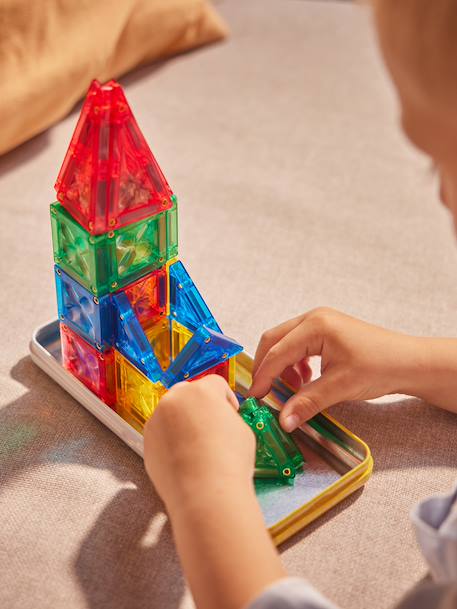 Cleverclixx mini magneettegels 28-delig meerkleurig - vertbaudet enfant 