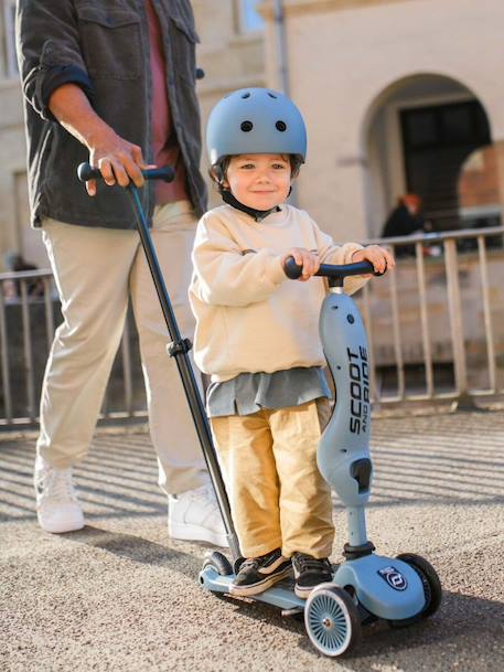 Trottinette évolutive Push and Go beige+bleu - vertbaudet enfant 