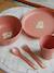 Coffret repas beige+rose - vertbaudet enfant 