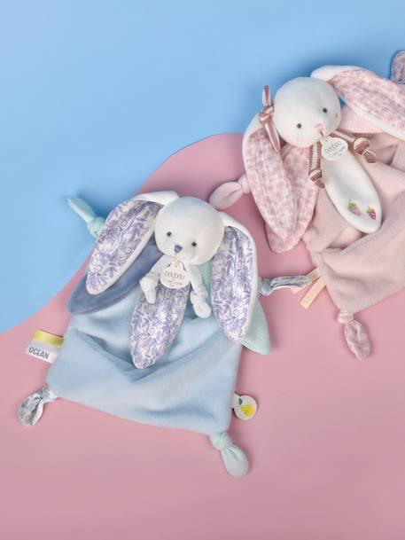 Lapin doudou cœur océan 25 cm bleu - vertbaudet enfant 