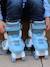 GLOBBER leren quadskates blauw+rozen - vertbaudet enfant 