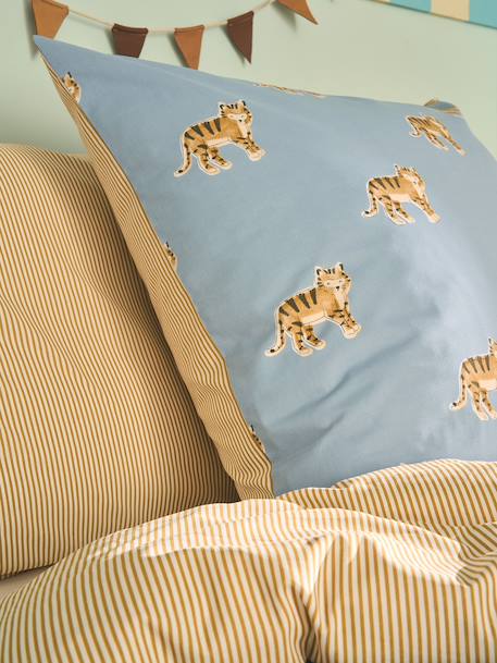 Kinderdekbedovertrekset ODYSSEE middenblauw - vertbaudet enfant 