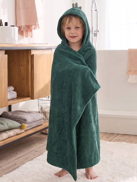 Badcape van katoen Engels groen - vertbaudet enfant 