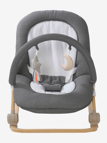 Transat avec arche Babydream beige imprimé+curry+gris/blanc+multicolore+tilleul - vertbaudet enfant 