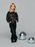 Sweatshirt met pailletten chocoladebruin - vertbaudet enfant 