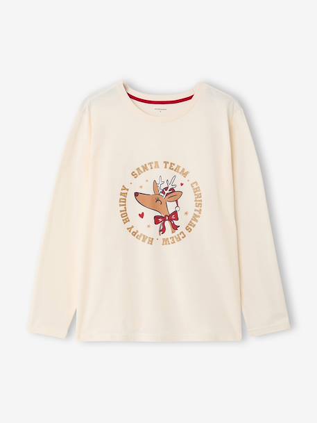 Damespyjama Capsule Familie ecru - vertbaudet enfant 