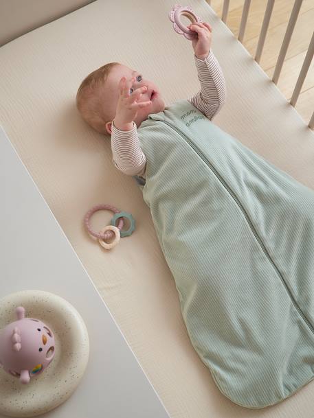 Gigoteuse en velours côtelé argile+vert sauge - vertbaudet enfant 