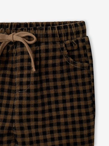 Babybroek van ribfluweel antraciet - vertbaudet enfant 