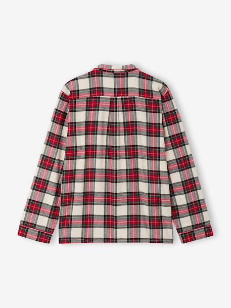 Herenpyjama van flanel rood - vertbaudet enfant 