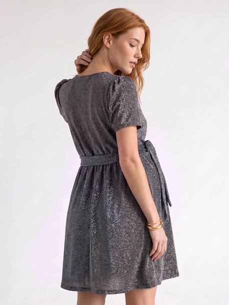 Robe cache coeur grossesse et allaitement argenté - vertbaudet enfant 