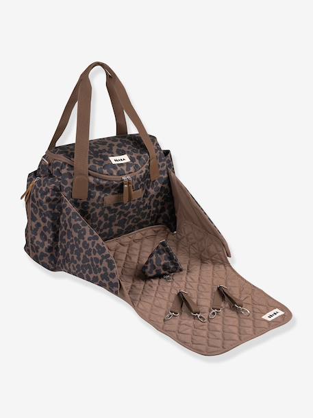 Sac à langer Sydney II beige imprimé+marron imprimé+vert sauge - vertbaudet enfant 