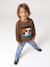 Jongensshirt met lange mouwen hazelnoot+marineblauw - vertbaudet enfant 