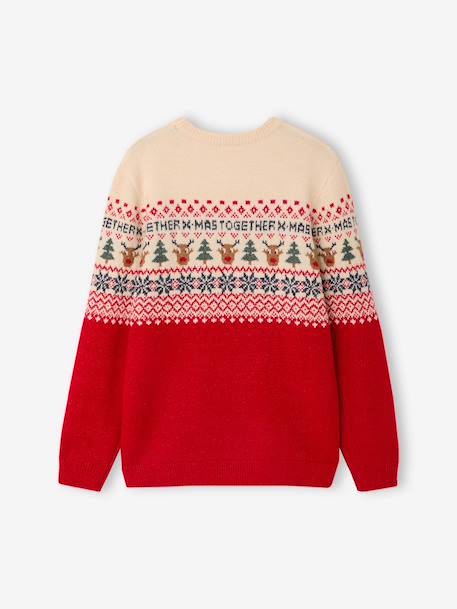 Pull de Noël femme Capsule Famille rouge - vertbaudet enfant 