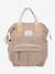 Sac à dos à langer Wellington beige chiné+Bleu marine+marron+marron imprimé - vertbaudet enfant 