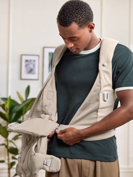 Porte bébé Hold tissu brossé doux sable - vertbaudet enfant 