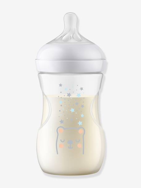 Fles 260 ml PHILIPS AVENT Natural Response AirFree blauw+doorzichtig - vertbaudet enfant 