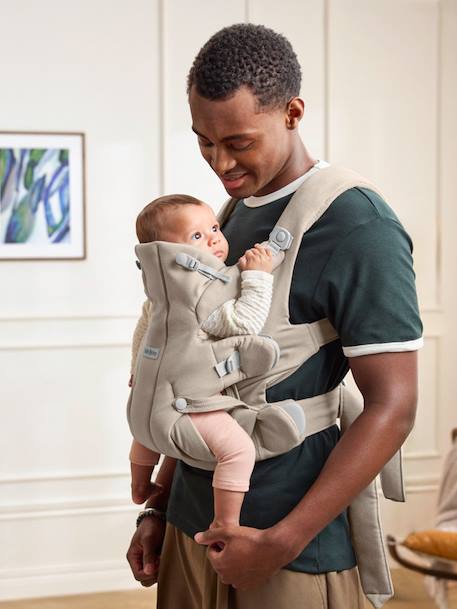 Porte bébé Hold tissu brossé doux sable - vertbaudet enfant 