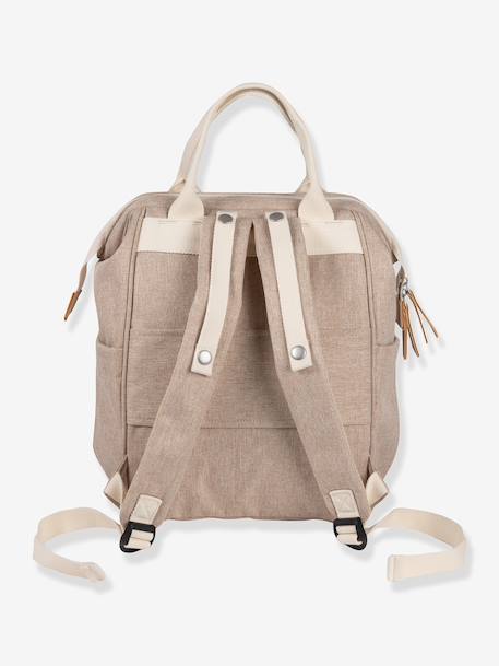 Luierrugzak BEABA Wellington bruin+bruin, bedrukt+gemêleerd beige+Marineblauw - vertbaudet enfant 