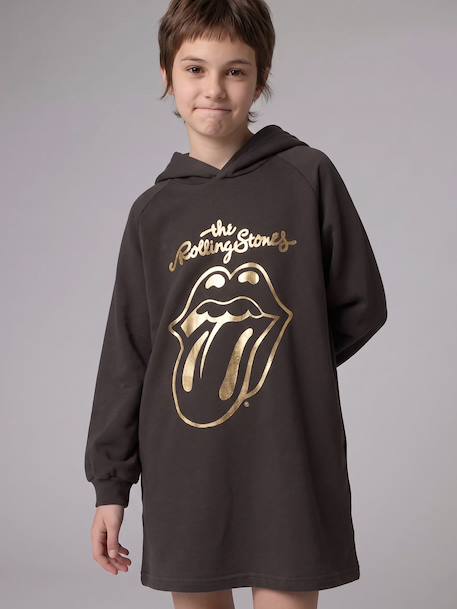 Sweatjurk met capuchon ROLLING STONES antraciet - vertbaudet enfant 