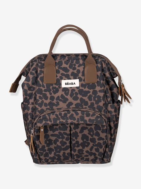Sac à dos à langer Wellington beige chiné+Bleu marine+marron+marron imprimé - vertbaudet enfant 