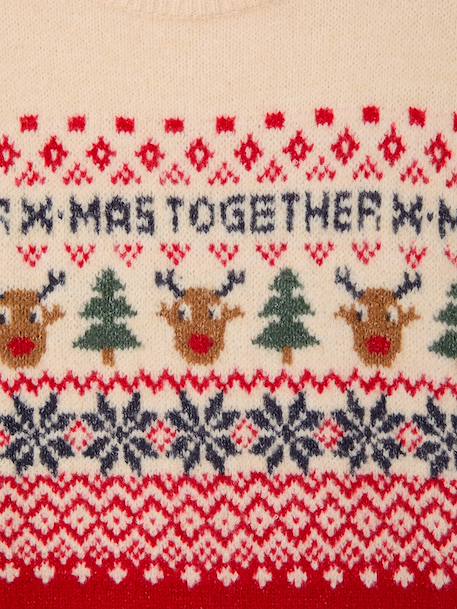 Kersttrui voor aanstaande mama rood - vertbaudet enfant 