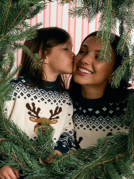 Kersttrui voor kinderen marineblauw - vertbaudet enfant 