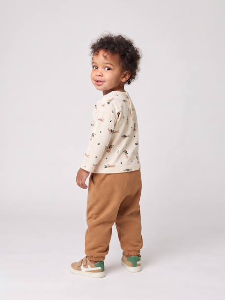 Babyset T-shirt en broek jongen groen+karamel - vertbaudet enfant 