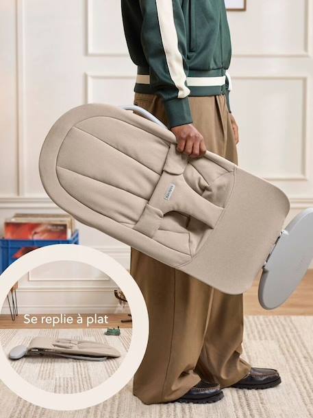 BABYBJORN wipstoel Begin groen+zandbeige - vertbaudet enfant 