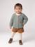 Babyvestje van grof gebreid breisel gemêleerd beige+saliegroen - vertbaudet enfant 