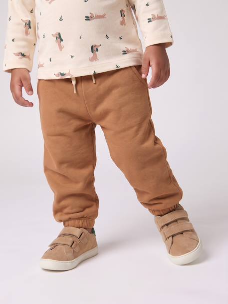 Ensemble T-shirt et pantalon bébé garçon caramel+vert - vertbaudet enfant 