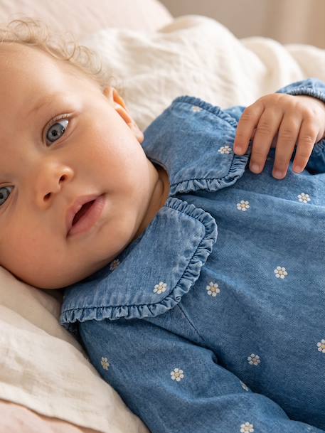 Ensemble barboteuse bébé avec collants stone - vertbaudet enfant 