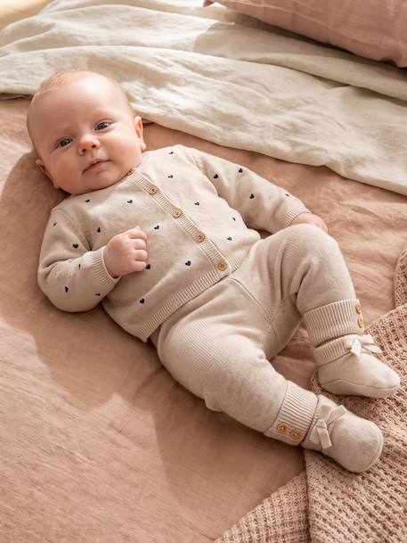 3-delige babyset meisje gemêleerd beige - vertbaudet enfant 