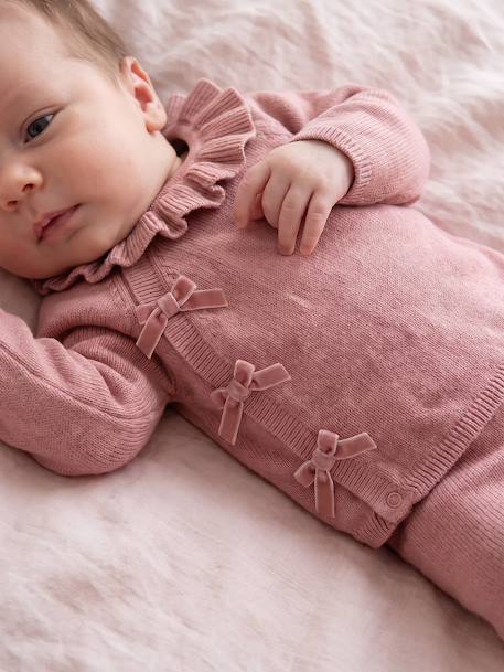 Ensemble bébé fille en tricot blush - vertbaudet enfant 