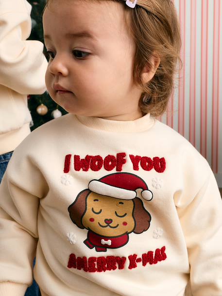 Sweat bébé garçon molleton vanille - vertbaudet enfant 