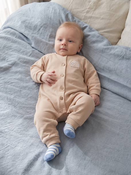 Boxpak met lange mouwen voor baby's beige - vertbaudet enfant 