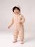 Combinaison de pluie imprimée à capuche bébé doublée polaire vanille+vieux rose - vertbaudet enfant 