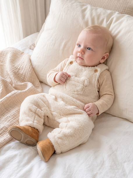 Ensemble salopette et body bébé garçon vanille - vertbaudet enfant 
