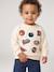 Sweater met badges babyjongen ecru - vertbaudet enfant 