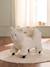 Porteur animal à roulettes en bois FSC® blanc+chocolat+marron+rose - vertbaudet enfant 