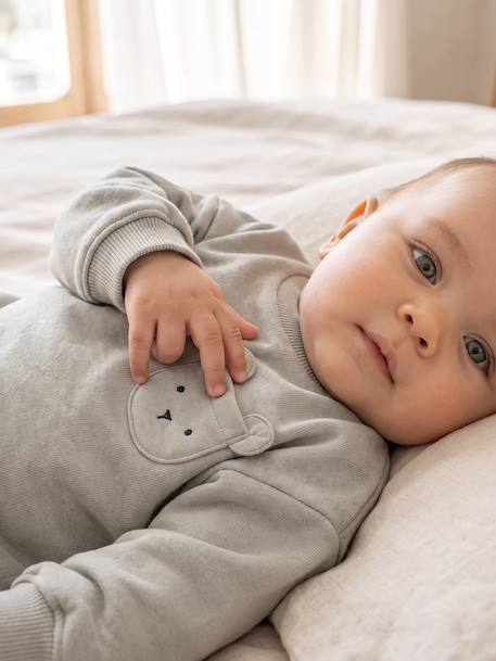 Sweatshirt en broek babyset ijsblauw - vertbaudet enfant 