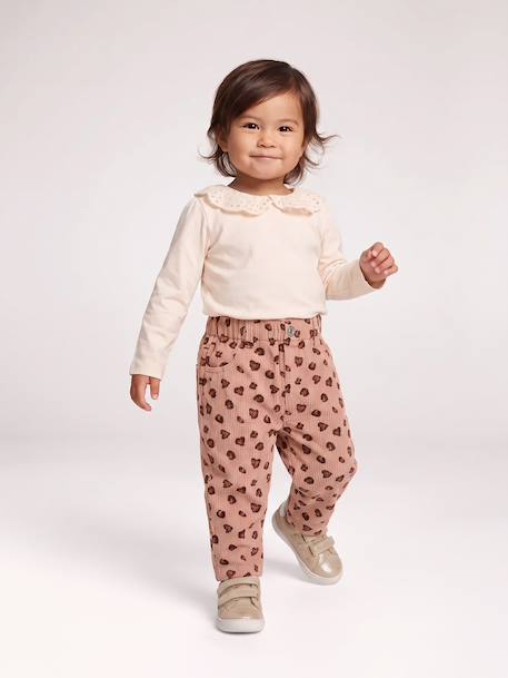 Pantalon bébé fille blush - vertbaudet enfant 