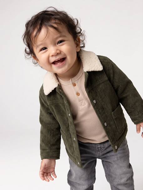 Veste bébé garçon kaki - vertbaudet enfant 