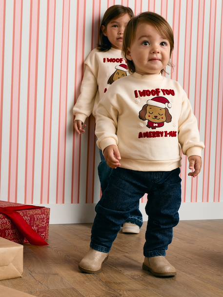 Kerstsweater baby jongen vanille - vertbaudet enfant 